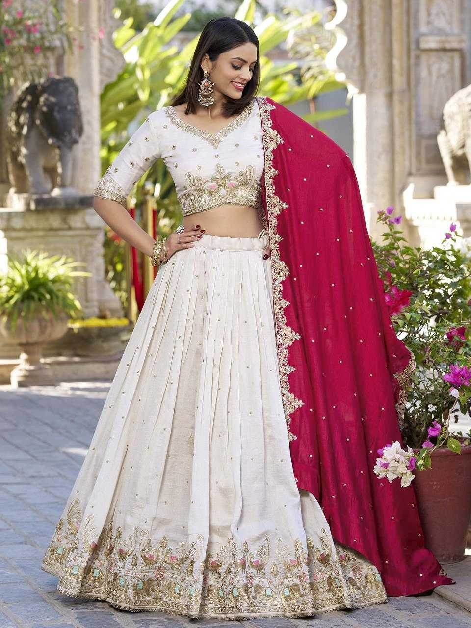 Chinon Embroidered Lehenga - MYLUXURY LANE ENTERPRISE